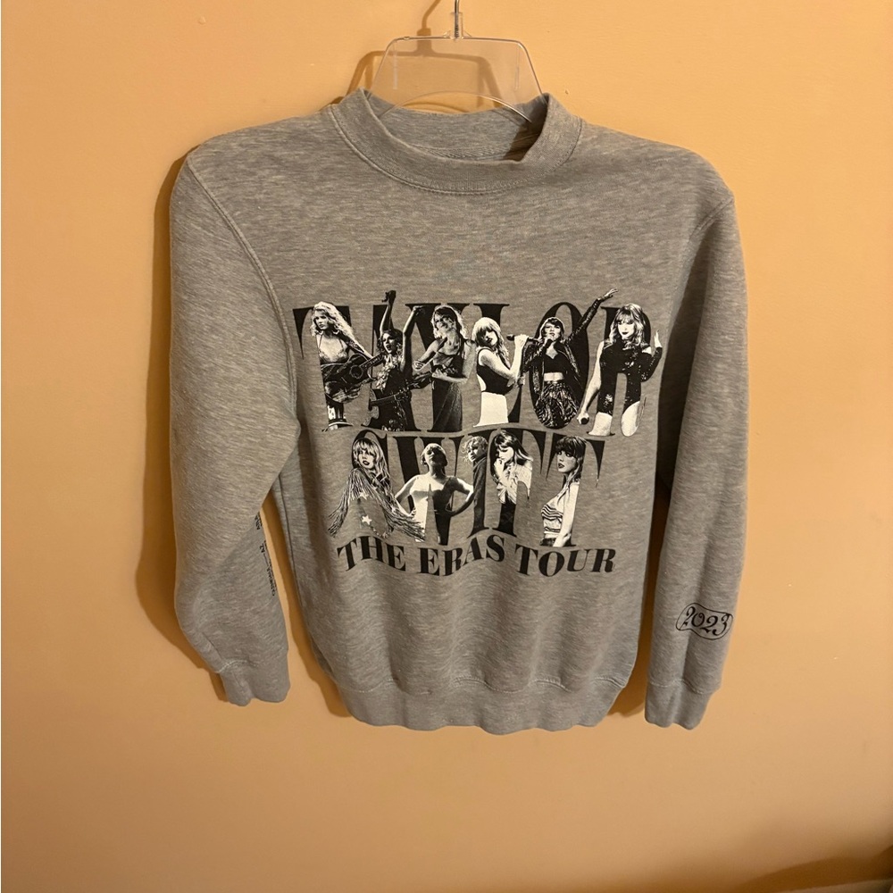 Taylor Swift The Eras Tour gray crewneck sweatshirt